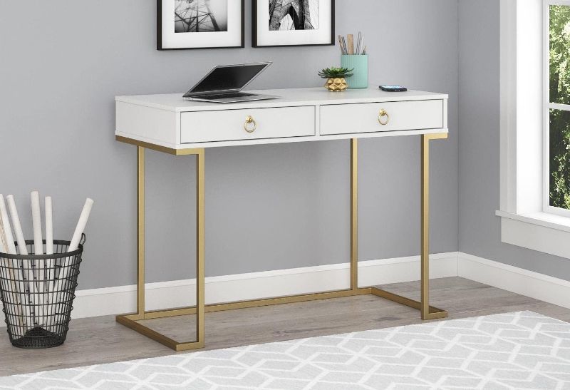 Photo 1 of Ameriwood Home Writing Desk, White