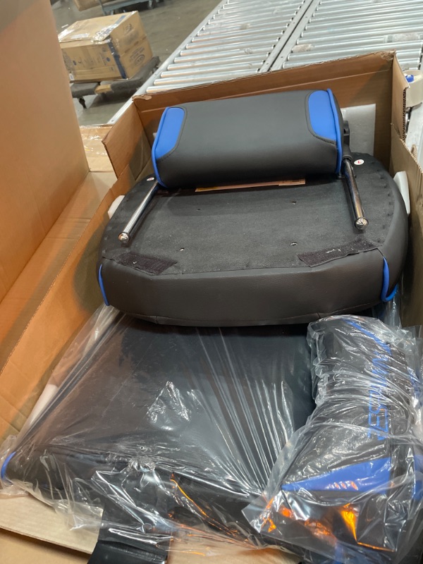 Photo 1 of RESPAWN RSP-110 Racing Style Gaming, Reclining Ergonomic Chair with Footrest, Blue