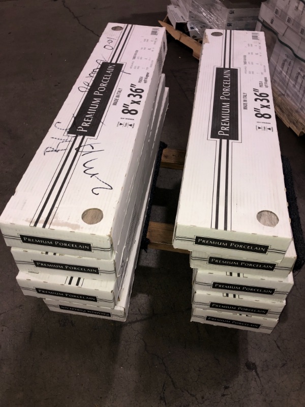 Photo 4 of ***AS-IS/NO REFUNDS*** Pallet of 10 cases-  Timber Ash 8 in. x 36 in. Matte Porcelain Floor and Wall Tile (16 sq. ft. / case) ***AS-IS/NO REFUNDS***