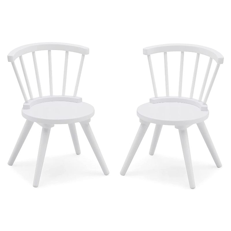 Photo 1 of Delta Children Windsor 2Piece Chair Set, Bianca White
