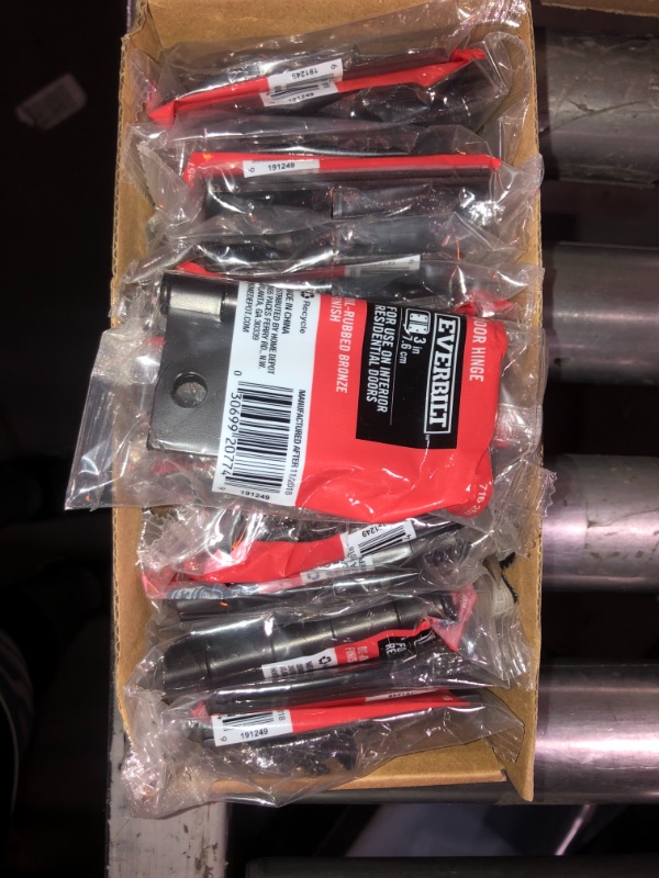 Photo 1 of 15pck-Everbilt 3 in. Oil-Rubbed Bronze Square Corner Door Hinge