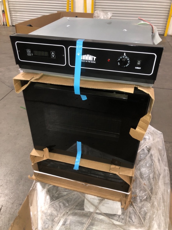 Photo 7 of  Summit Appliance 24 in. Single Electric Wall Oven in Black