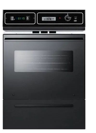 Photo 1 of  Summit Appliance 24 in. Single Electric Wall Oven in Black