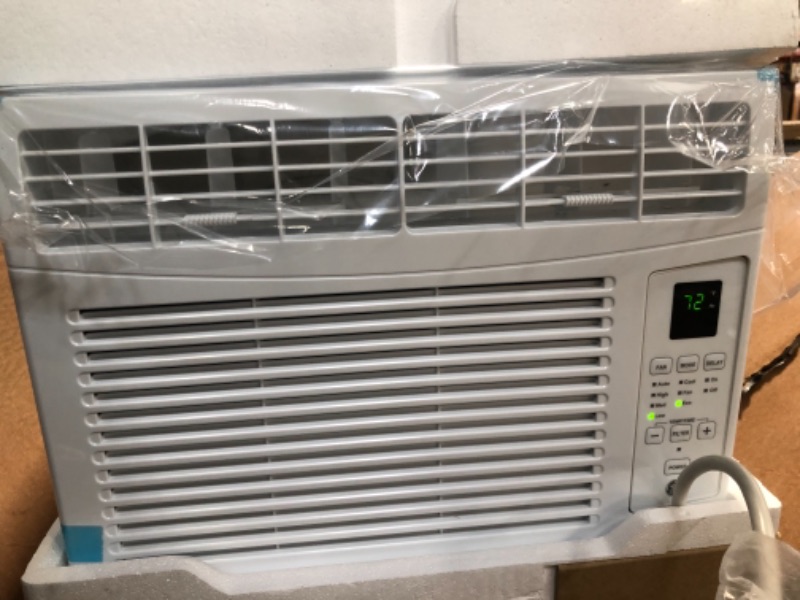 Photo 9 of GE 6,000 BTU 115-Volt Window Air Conditioner for 250 sq. ft. Rooms in White with Remote