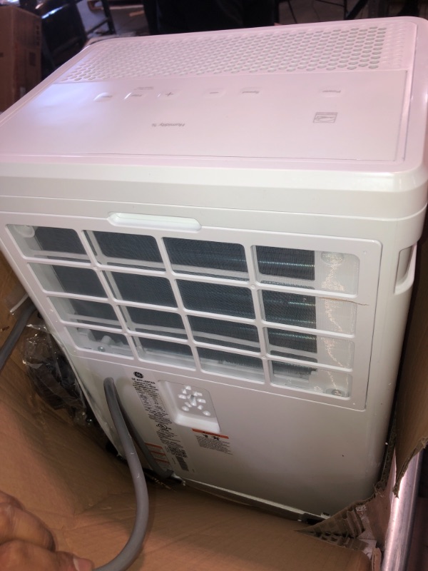 Photo 7 of GE 35 pt. Dehumidifier for Very Damp Rooms up to 1000 sq. ft. in White, ENERGY STAR