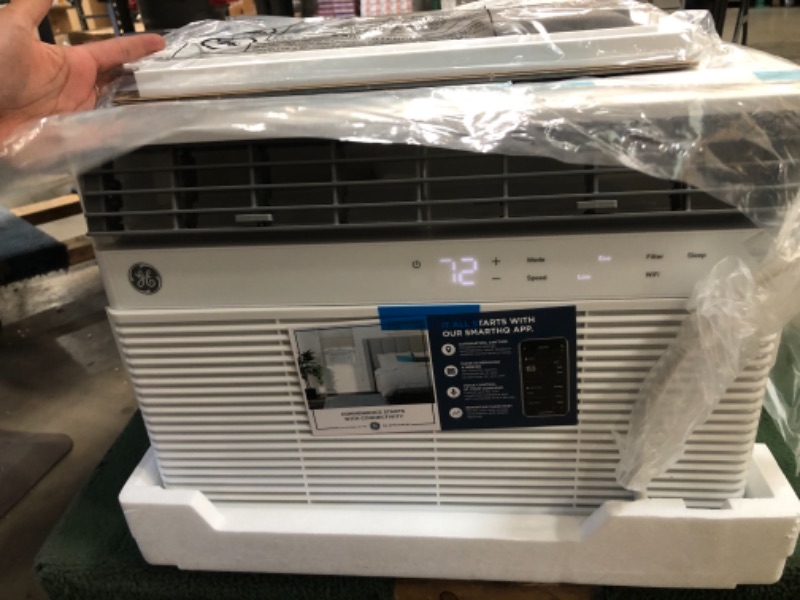 Photo 9 of GE 12,000 BTU 115-Volt Smart Window Air Conditioner with WiFi and Remote in White, ENERGY STAR