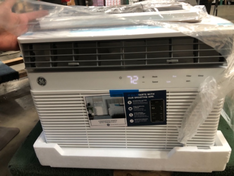 Photo 4 of GE 12,000 BTU 115-Volt Smart Window Air Conditioner with WiFi and Remote in White, ENERGY STAR