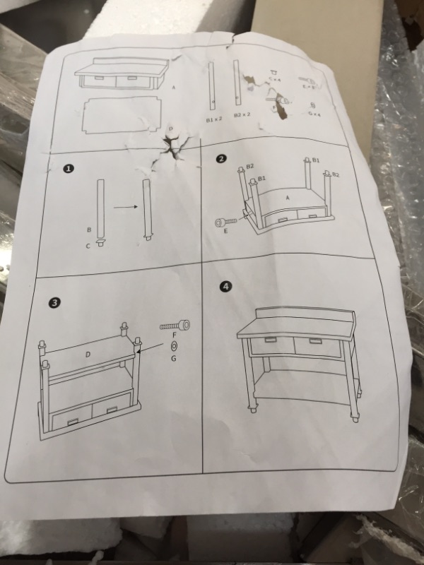 Photo 1 of 2 DRAWER METAL INDUSTRIAL CABINET