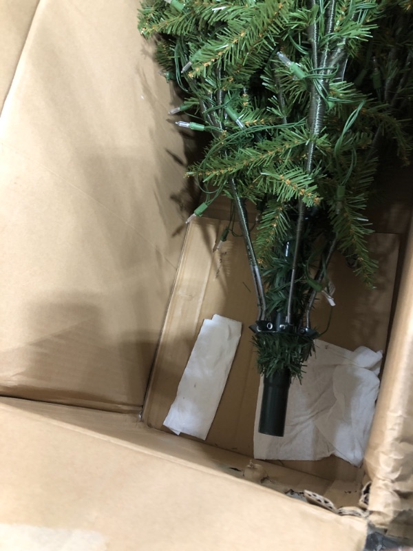 Photo 2 of 7.5ft National Tree Company Dunhill Fir Hinged Full LED Artificial Tree with 700 Low Voltage Dual Led Lights with 9 Function Footswitch