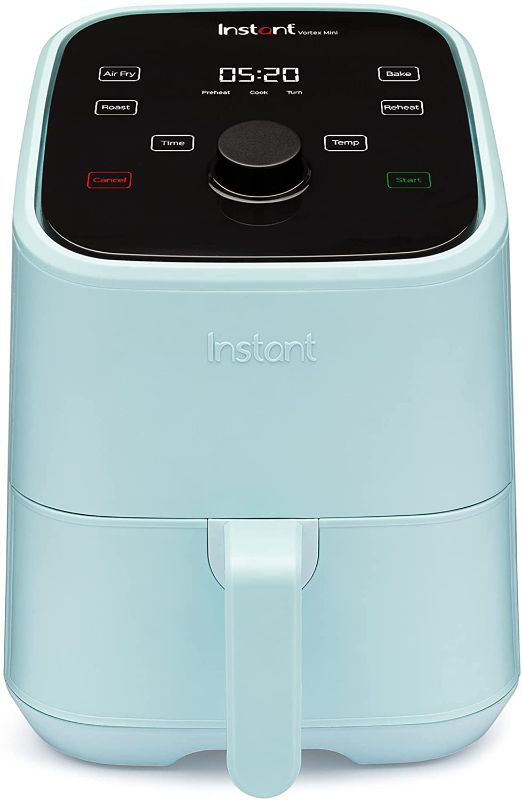 Photo 1 of Instant Vortex 4-in-1 Air Fry, Roast, Toast, Crisp, Dehydrate, Reheat, 2 Quart, Aqua
