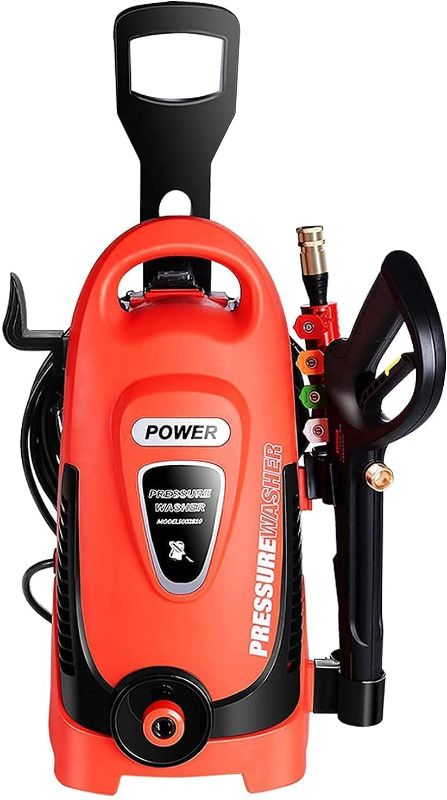 Photo 1 of DuRyte Electric Pressure Washer 3500 PSI / 2.8 GPM 1600W Power Washer with 4 Nozzles, Foam Cannon for Cleaning Cars, Driveways, Garden Orange
