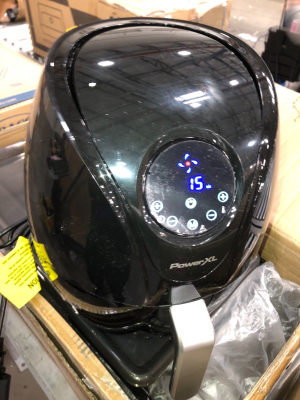 Photo 2 of PowerXL Air Fryer Maxx Classic 4 QT , Special Edition 2021, Extra Hot Air Fry, Cook, Crisp, Broil, Roast, Bake,, High Gloss Finish, Black (4 Quart)
