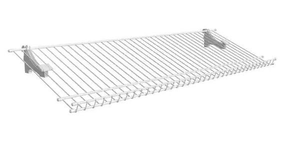 Photo 1 of 2pck-ClosetMaid ShelfTrack 11.25 in. D x 36 in. W x 4 in. H 5-Pair Ventilated Wire Shoe Shelf Steel Closet System