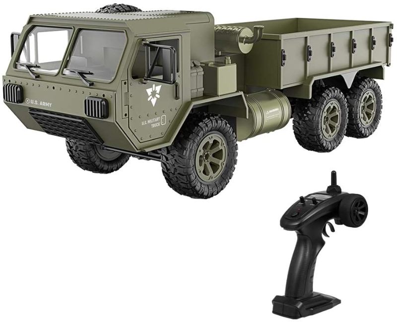 Photo 1 of GoolRC Fayee RC Military Truck, 1/12 6WD 2.4GHz Army Truck Off-Road Car RTR Car Gift for Adults Kids Boys
