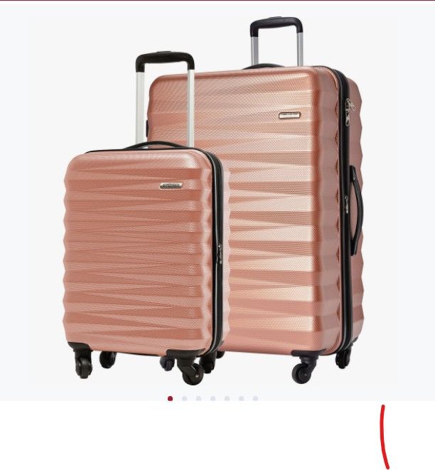 Photo 1 of Travelers Club Midtown Hardside 2-Piece Luggage Travel Set, Rose Gold
