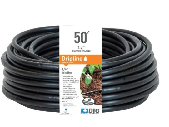 Photo 1 of 1/4 in. x 50 ft. Soaker Hose Dripline
10 pack 