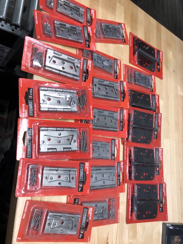 Photo 1 of ***SOLD AS IS **  NO  REFUNDS **** BUNDLE OF  20  ASSORTED HINGES
