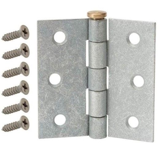 Photo 1 of 2 pack of  2-1/2 in. Galvanized Broad Utility Hinge