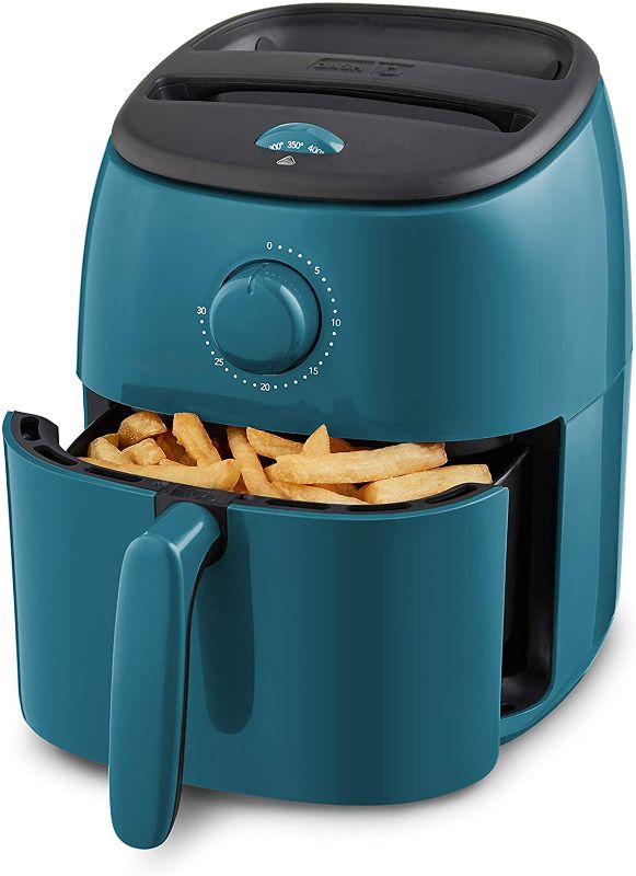 Photo 1 of Dash Tasti-Crisp™ Electric Air Fryer + Oven Cooker with Temperature Control, Non-stick Fry Basket, Recipe Guide + Auto Shut Off Feature, 1000-Watt, 2.6 Quart - Teal *Parts Only*