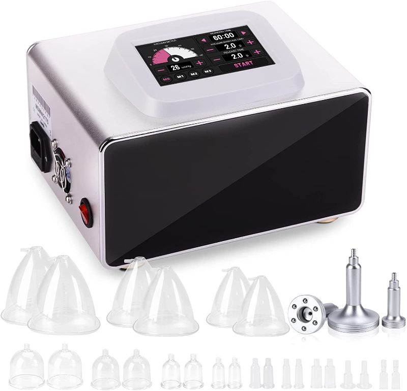 Photo 1 of Upgrade Vacuum Therapy Machine, Yofuly Vacuum Cupping Therapy Machine Convenient Touch Screen with 24 Vacuum Cups and 3 Pumps | 0-60 cmHg