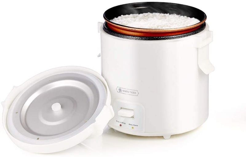 Photo 1 of 1.0L Mini Rice Cooker, TIGER Portable Travel Steamer Small,15 Minutes Fast Cooking, Removable Non-stick Pot, Keep Warm, Suitable For 1-2 People - For Cooking Soup, Rice, Stews & Oatmeal