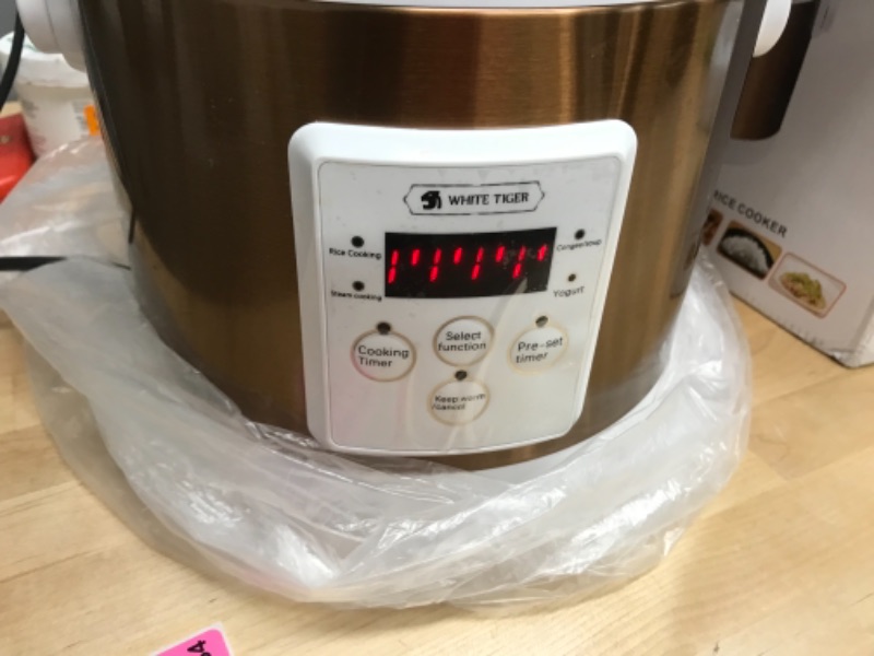 Photo 1 of 1.0L Mini Rice Cooker, TIGER Portable Travel Steamer Small,15 Minutes Fast Cooking, Removable Non-stick Pot, Keep Warm, Suitable For 1-2 People - For Cooking Soup, Rice, Stews & Oatmeal