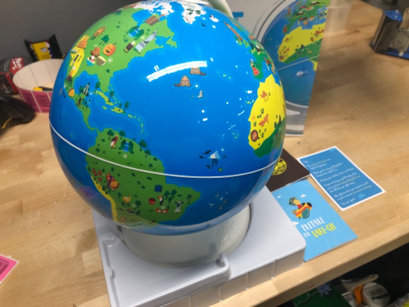 Photo 3 of Orboot Earth by PlayShifu (App Based): Interactive AR Globe for Kids, STEM Toy for Boys & Girls Ages 4 -10 | Educational Toy Gift (No Borders, No Names On Globe)