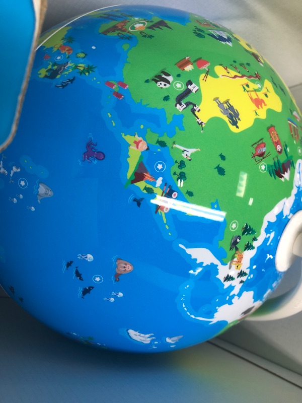 Photo 4 of Orboot Earth by PlayShifu (App Based): Interactive AR Globe for Kids, STEM Toy for Boys & Girls Ages 4 -10 | Educational Toy Gift (No Borders, No Names On Globe)