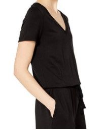 Photo 1 of Daily Ritual Women's Supersoft Terry Short-Sleeve V-Neck Romper Small