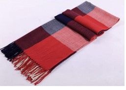 Photo 1 of Wander Agio Women's Fashion Long Shawl Big Grid Winter Warm Lattice Large Scarf 2 pack
red blue and beige pink color 