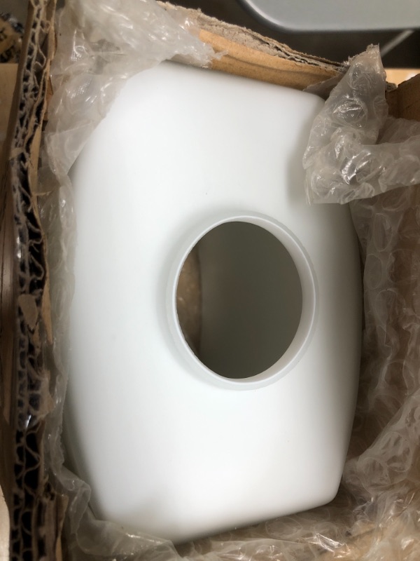 Photo 1 of 1-Light Brushed Nickel Wall Sconce Brushed Nickel *Only the white etched glass shade*