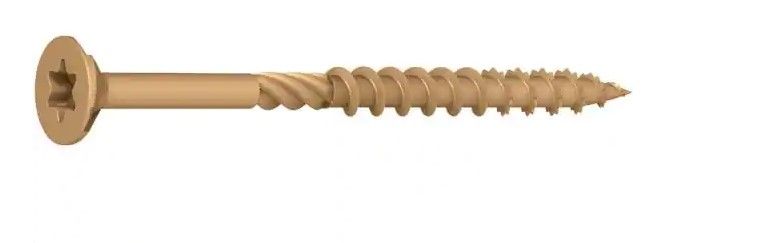 Photo 1 of  EVERBILT #10 x 3-1/2 in. Star Drive Flat Head Wood Screw (25 lbs.-Pack)
