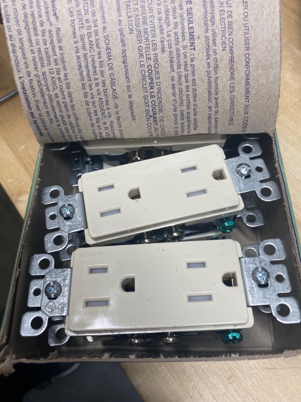 Photo 1 of Leviton Duplex Tamper Resistant Receptacle 15 A