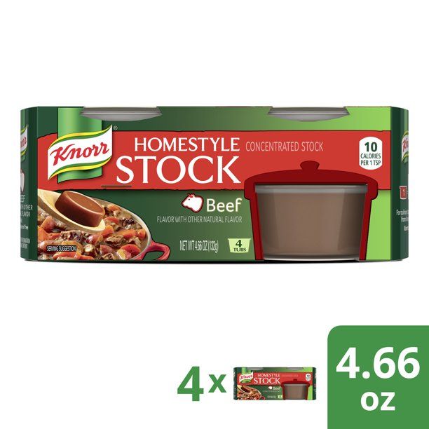 Photo 1 of (4 Pack) Knorr Homestyle Stock Beef 4.66 oz ** Best If Used By FEB 11 2022**