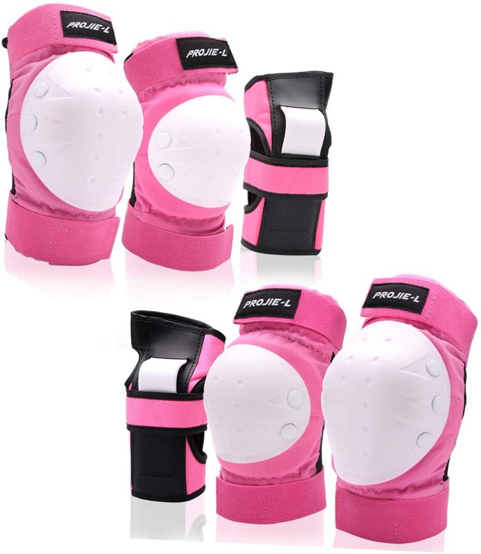 Photo 1 of   Protective Gear Set for Youth/Adult Knee Pads Elbow Pads Wrist Guards for Skateboarding Roller Skating Inline Skate Cycling Bike BMX Bicycle Scootering 6pcs 