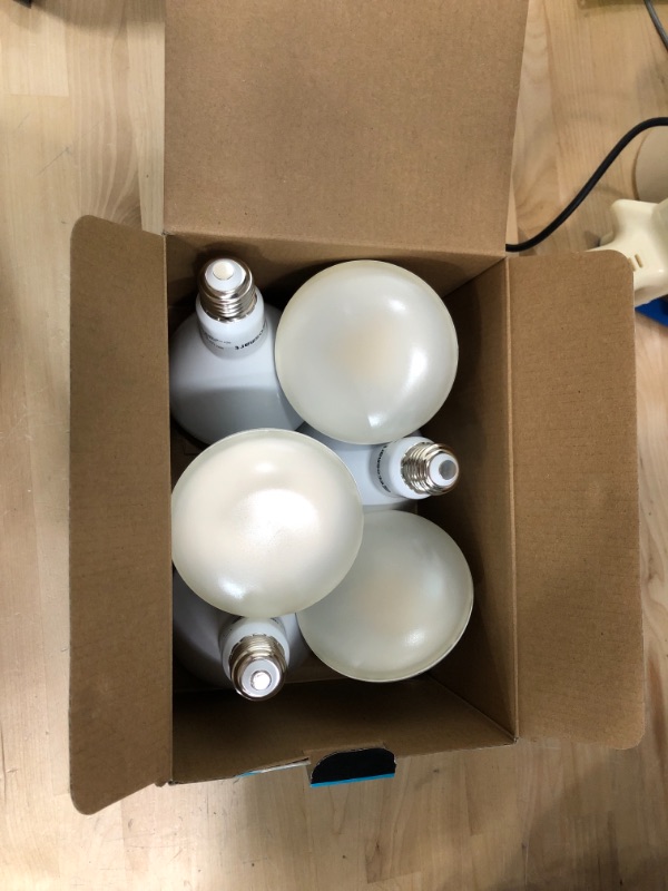 Photo 2 of 65-Watt Equivalent BR30 Dimmable LED Light Bulb Bright White (6-Pack)
