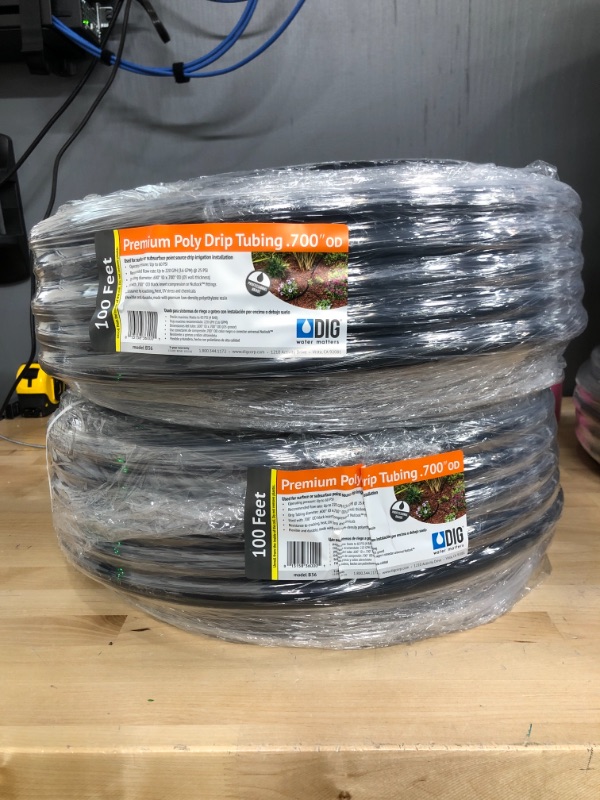 Photo 2 of 1/2 in. (0.700 O.D.) x 100 ft. Poly Drip Tubing
bundle of 2