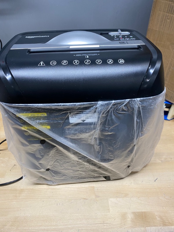 Photo 2 of Amazon Basics 12-Sheet Cross-Cut Paper and Credit Card Home Office Shredder
