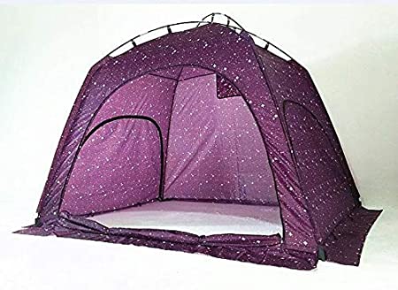 Photo 1 of Laylala Indoor Privacy and Play Tent on Bed Sleep Cozy in Drafty Room,Privacy Tent on Bed for Warm(Starlight)
