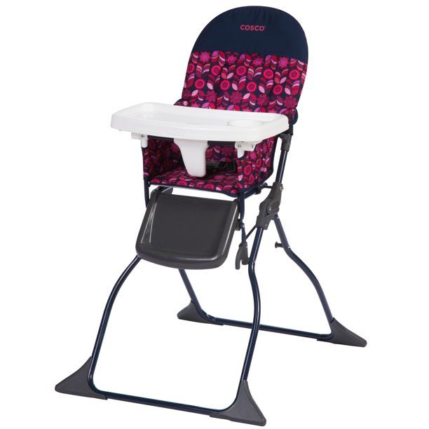 Photo 1 of Cosco Simple Fold Full Size High Chair with Adjustable Tray, Geo Floral
