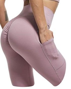 Photo 1 of ATHVOTAR High Waist Yoga Pants for Women with Pockets Workout Tummy Control Yoga Leggings
