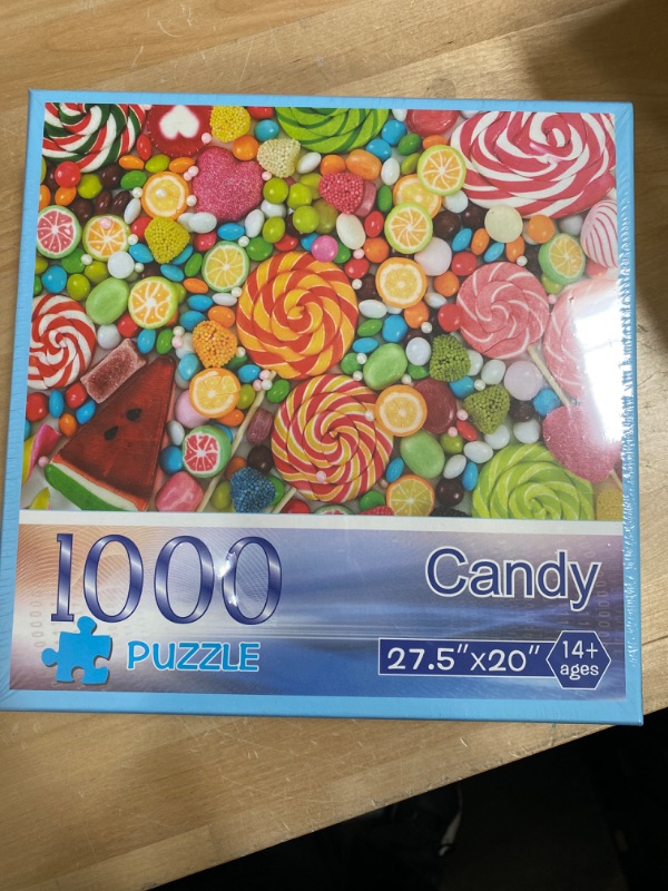 Photo 2 of Conzy Puzzles for Adults 1000 Pieces Candy Jigsaw Puzzles for Adults, Teens, Kids Aged 12 Years Old and up Educational Gift Home Décor
