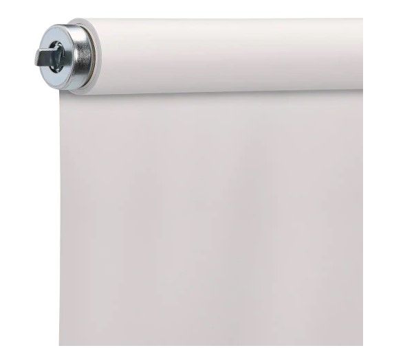 Photo 1 of **SET OF 2**
Cut-to-Size Cream Cordless Room Darkening Fade resistant Roller Shades 37 in. W x 78 in. L
