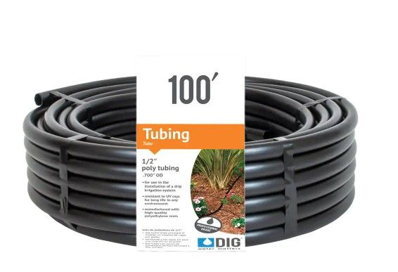 Photo 1 of **SET OF 2**
1/2 in. (0.700 O.D.) x 100 ft. Poly Drip Tubing
