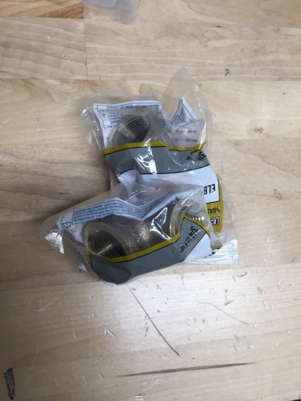 Photo 1 of **2PK**
3/4 in. FIP 90-Degree Brass Elbow Fitting