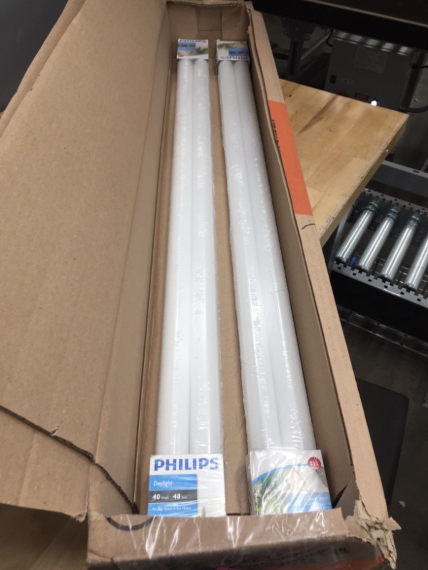 Photo 2 of **SET OF 2**
40-Watt 4 ft. Linear T12 ALTO Fluorescent Tube Light Bulb Daylight (5000K) (2-Pack)
