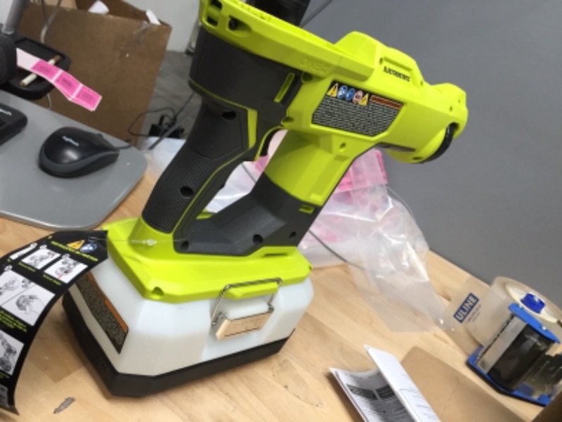 Photo 1 of **PARTS ONLY**MISSING BATTERY AND CHARGER
ONE+ 18V Cordless Handheld Electrostatic Sprayer Kit with (2) 2.0 Ah Batteries and Charger
