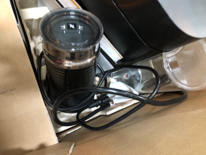 Photo 1 of PARTS ONLY* DOES NOT TURN ON 
Nespresso BNV550GRY Vertuo Next Espresso Machine with Aeroccino by Breville, Light Grey
