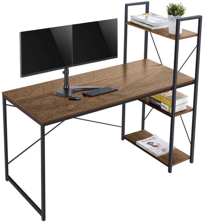 Photo 1 of AZL1 Life Concept Home Office Computer Desk, 55 inches, Brown
