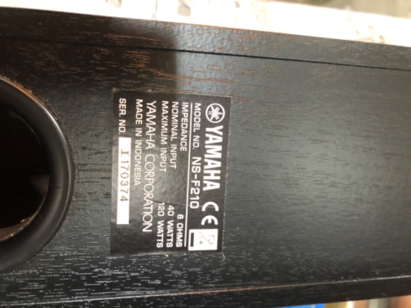 Photo 5 of Yamaha NS-F210BL 2-Way Bass-Reflex Floorstanding Speaker - Each (Black)
